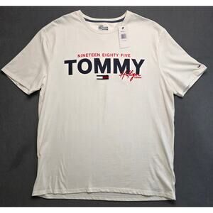 Tommy Hilfiger Shirt Mens Size‎ XL White Short Sleeve T-Shirt New